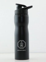 Indian Defence Logo Engraved Stainless Steel Water Bottle