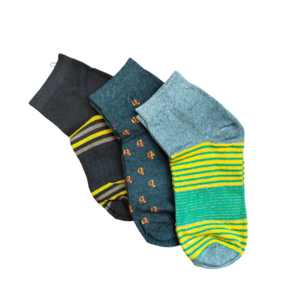 Cotton Men And Women Solid Ankle Length Socks (Pack Of 3)