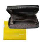 Pocket Sized Stitched PU Leather Credit Card Holder Visiting Business Card Case Wallet with Magnetic Shut for Men & Women