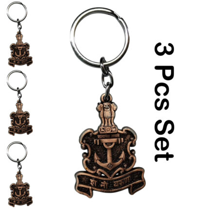 000680-Indian Navy Keychain Metal
