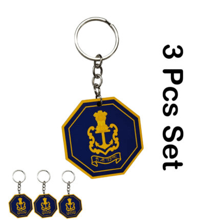 MDF Navy Logo Shape Key Chains