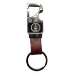 King & I Leather with Opener Metal Key chain|Metal Key Chain with navy logo|Leather|Opener Keychain. Key Chain