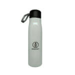 Vacuum Flask Stainless Steel Water Bottle 500ml / 17oz with Strap, Aqua Max Double Vacuum Wall, Seal Leak Proof Durable Sports Drink Bottle (white, black)