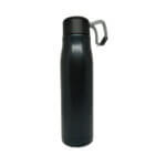 Vacuum Flask Stainless Steel Water Bottle 500ml / 17oz with Strap, Aqua Max Double Vacuum Wall, Seal Leak Proof Durable Sports Drink Bottle (white, black)