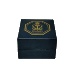 Navy logo & Anchor Small Cufflink Box Jewelry Display Case