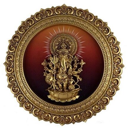 Sri Shubha Drishti Ganapathy/Ganesha Idol -Wall Hanging (15 x 15 INCH) Large Size