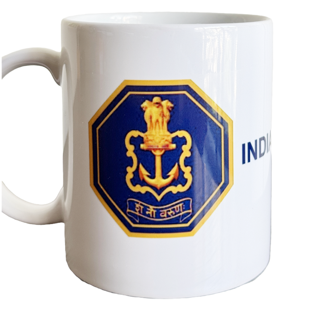 Coffee Mug Navy Logo