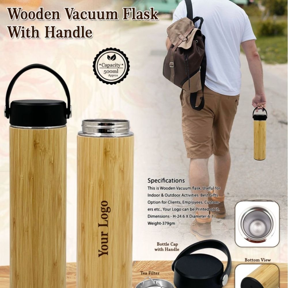 Bamboo Flask Bottle 450ml