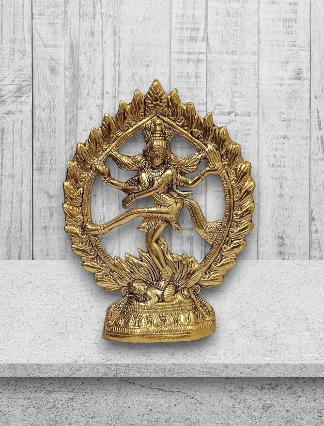 Metal Wall Hanging Plate Plaque Nataraja