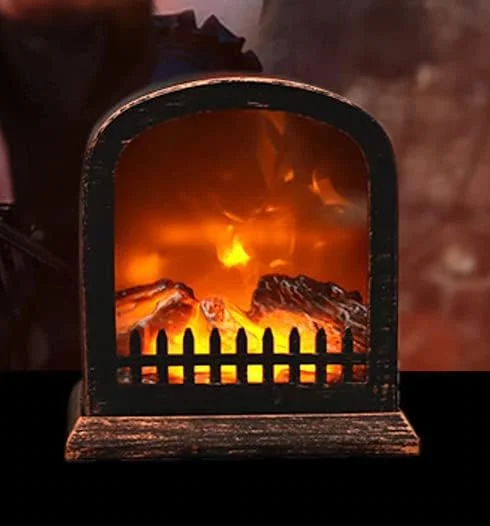 Led Fireplace Log Fire Effect Lamp
