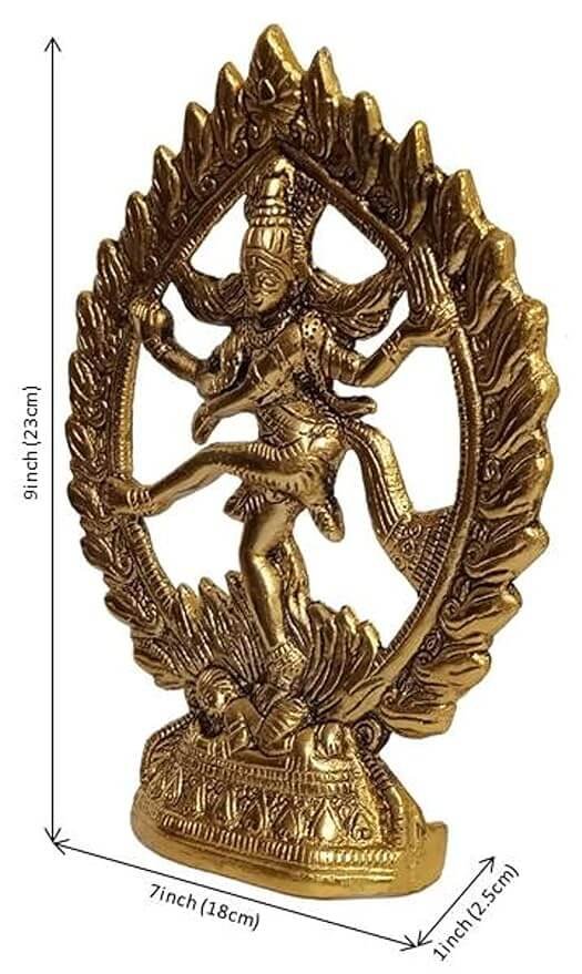 Metal Wall Hanging Plate Plaque Nataraja
